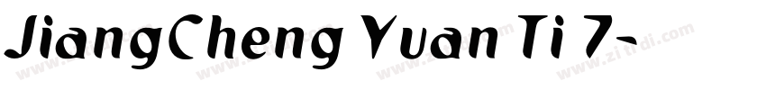 JiangCheng Yuan Ti 7字体转换